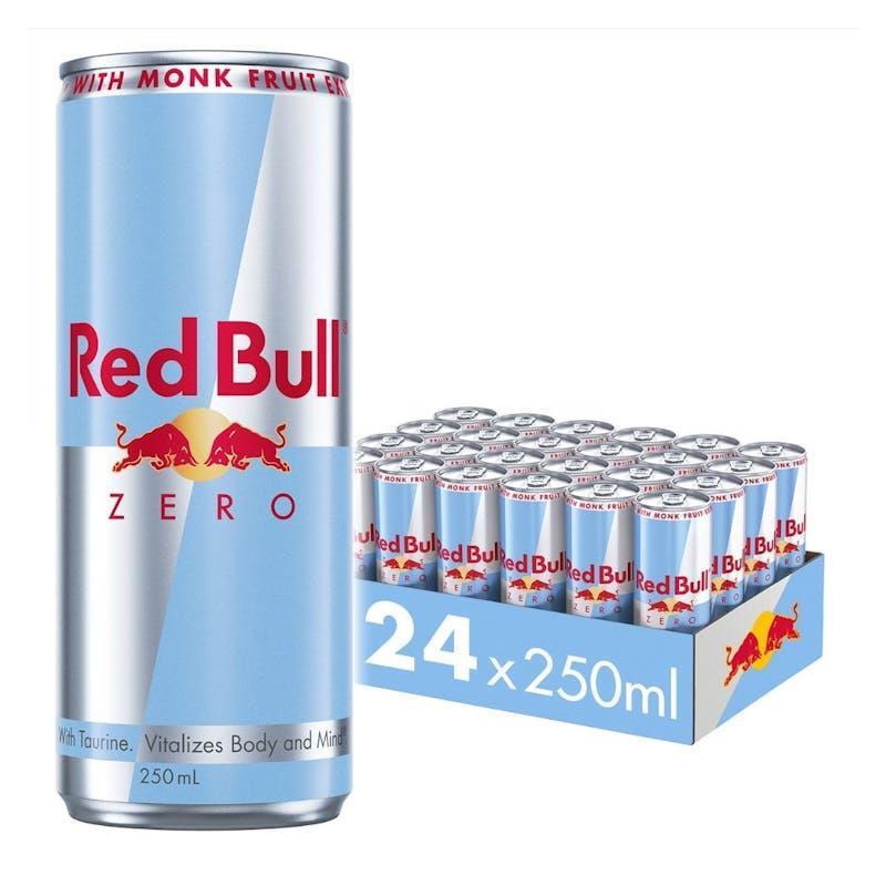 Red Bull 250ml Zero Energy Drink Can 24 Pack