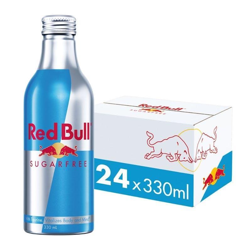 Red Bull 330ml Energy Drink Aluminium Bottle Sugar Free 24 Pack