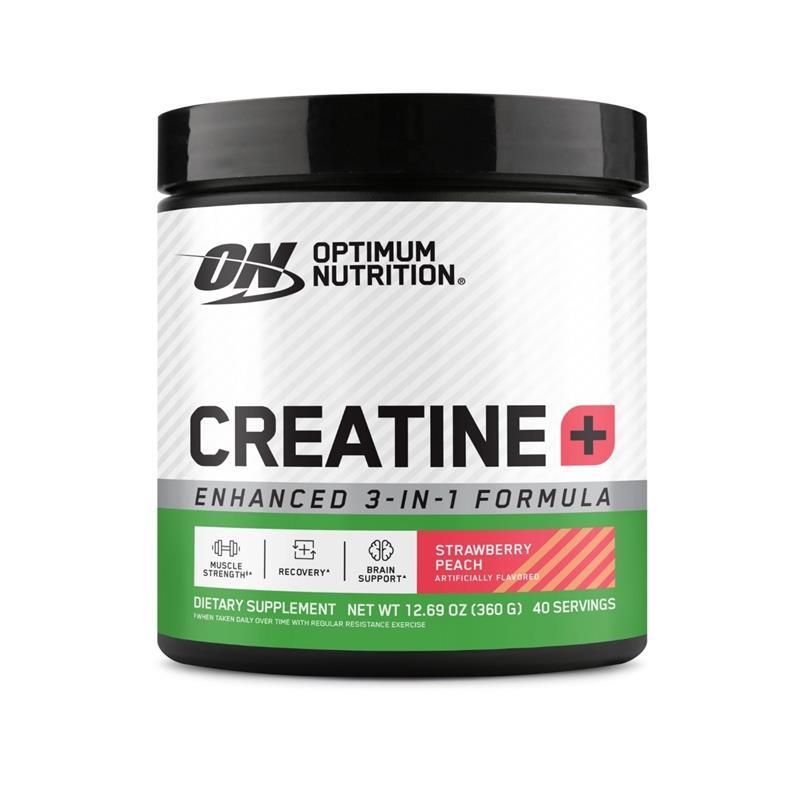 Optimum Nutrition Creatine + 3 in 1 Strawberry Peach 360g