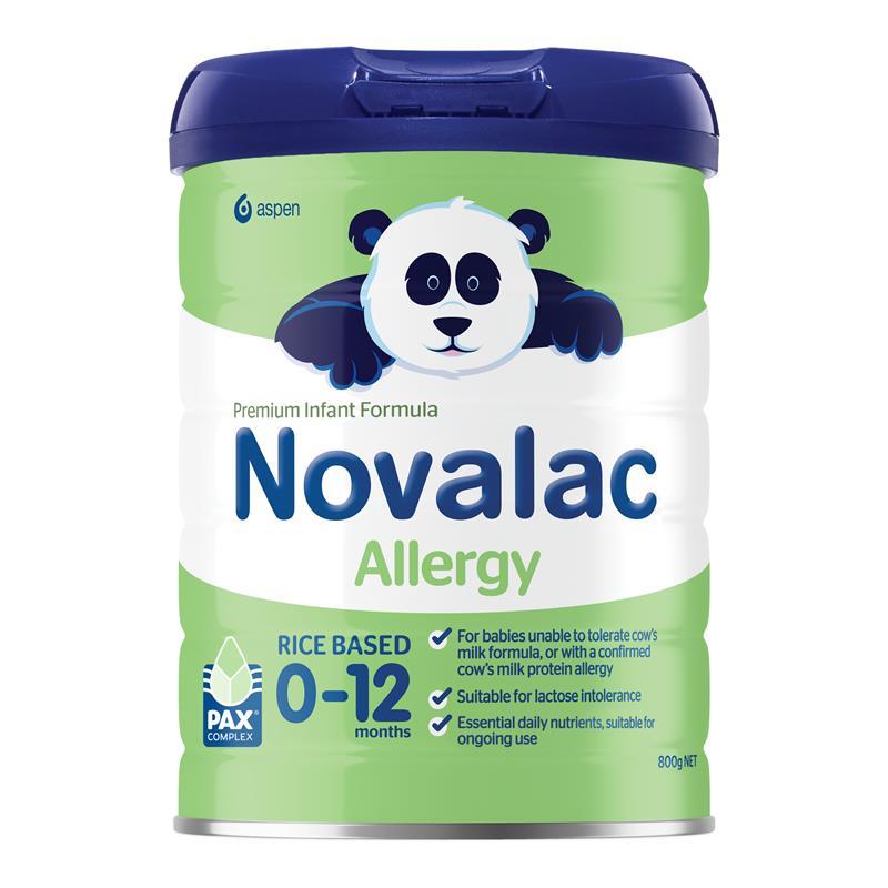 Novalac Allergy Rice Based Infant Formula 0-12 Months 800g New Formula