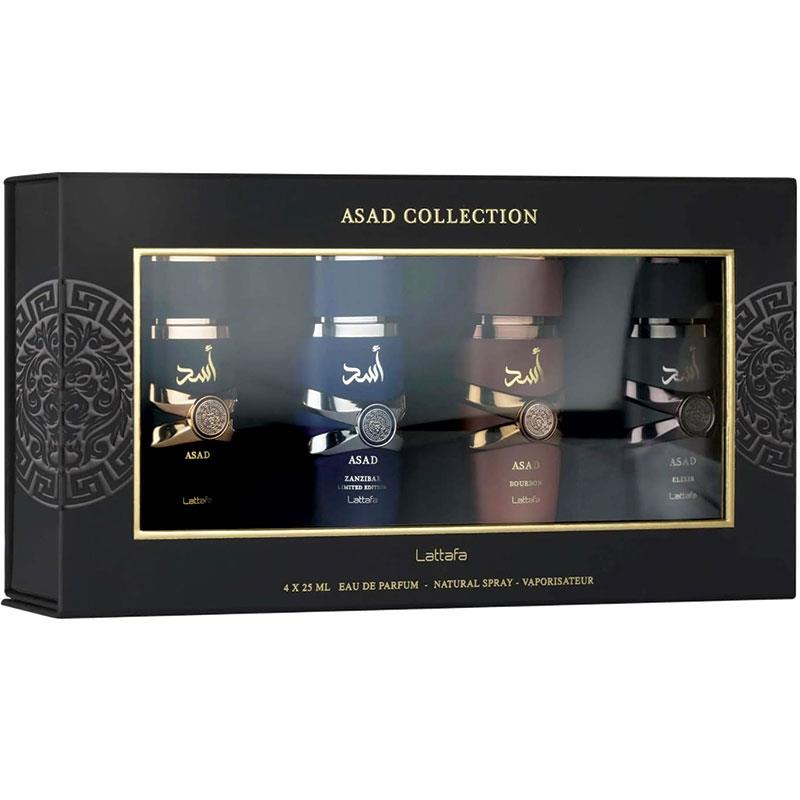 Lattafa Assorted Asad Eau De Parfum 25ml 4 Piece Set