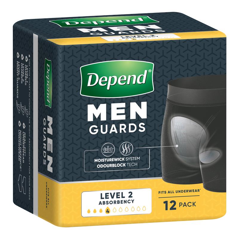 Depend Men Incontinence Guards Level