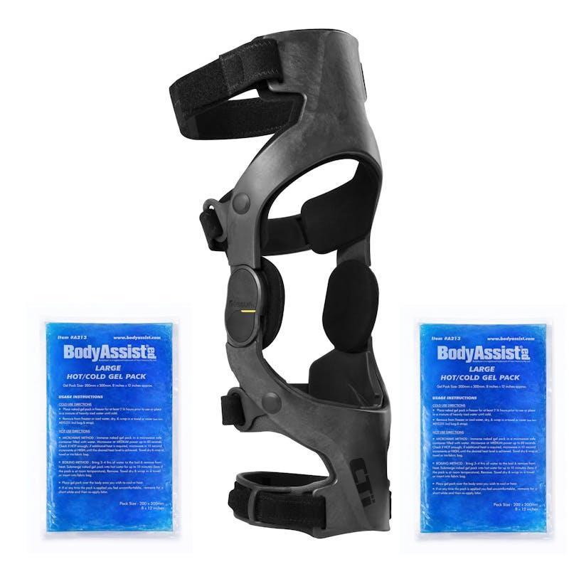 Ossur CTi3 Extreme Sports Hinged Knee Brace ACL Rehab Bundle Left - LGE