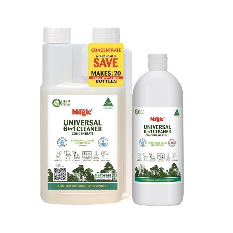 Magic Universal  6in1 Concentrated Cleaner 500mL plus 1 L Refill Pack