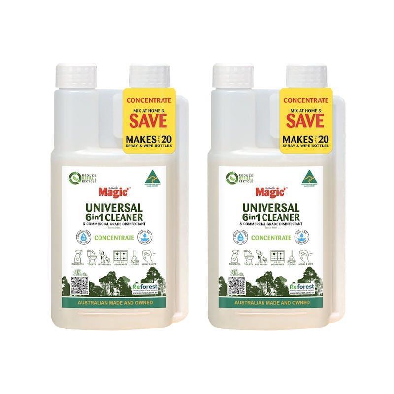 Magic Universal 6in1 Cleaner Concentrate 500mL Twin Pack