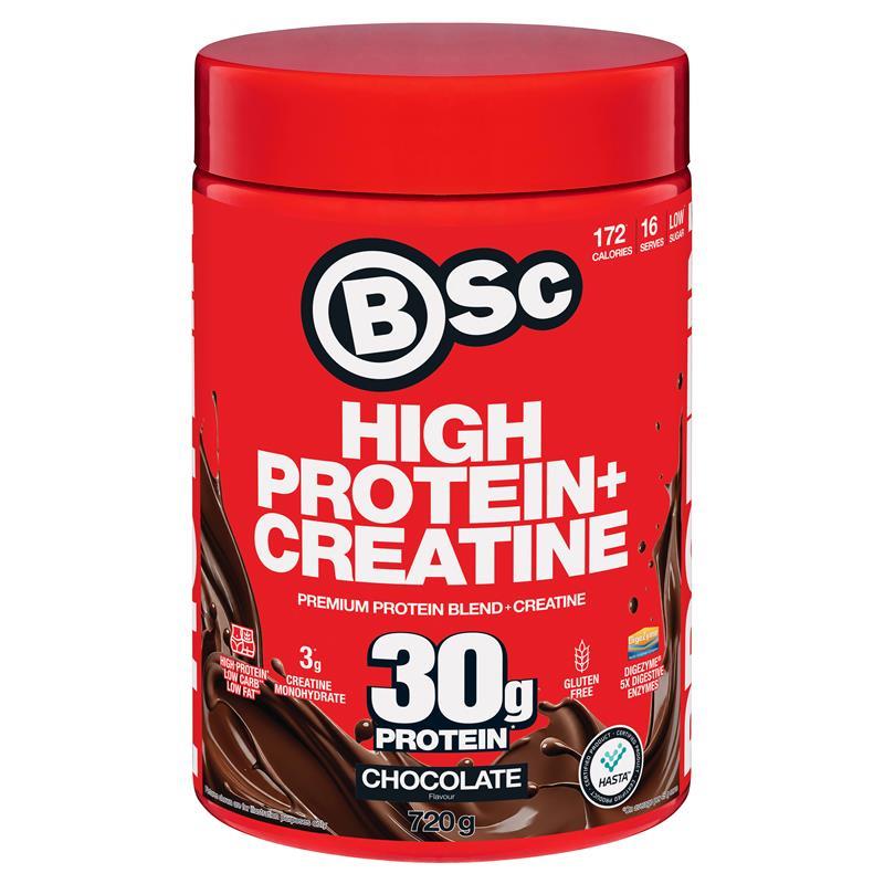 BSc High Protein + Creatine Chocolate 720g