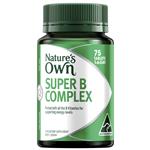 Nature's Own Super Vitamin B Complex with Biotin, B3, B6, & B12 for Energy - 75 Tablets