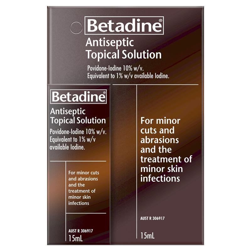 Buy Betadine Antiseptic Topical Solution Liquid 15mL Online at