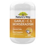 Nature's Way Garlic + C & Horseradish 200 Tablets