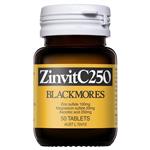 Blackmores Zinvit C 250mg Vitamin C Immune Support 50 Tablets