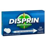 Disprin Chewable Direct Fast Acting Pain Relief Tablets 24 Pack