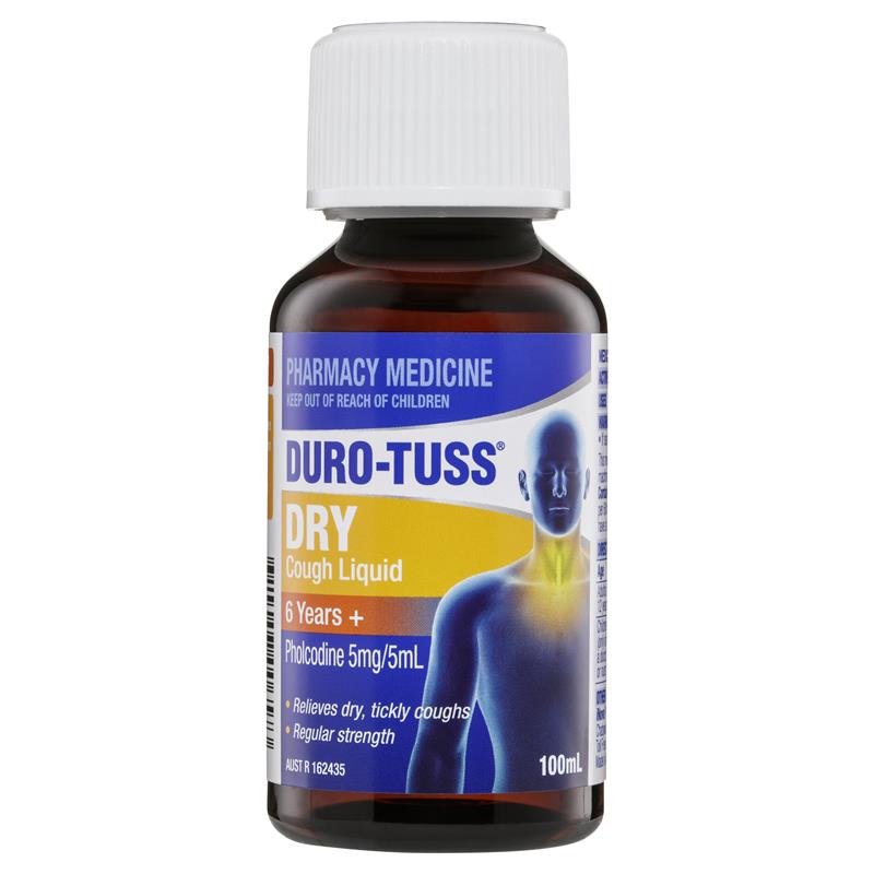 Buy DuroTuss Dry Cough Regular Liquid 100ml Online at Chemist Warehouse®