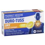 DURO-TUSS Dry Cough Sugar Free Lozenges Lemon 24 Pack
