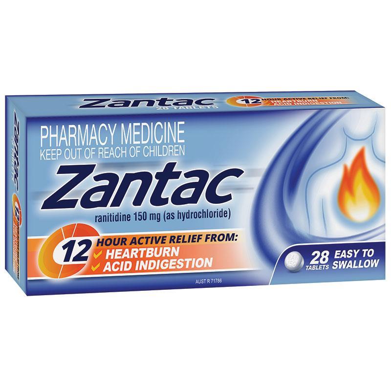 Buy Zantac 12 Hour 150mg 28 Tablets Online At Chemist Warehouse 