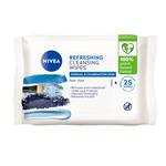 NIVEA Daily Essentials Biodegradable Normal and Combination Skin Facial Cleansing Wipes 25pk