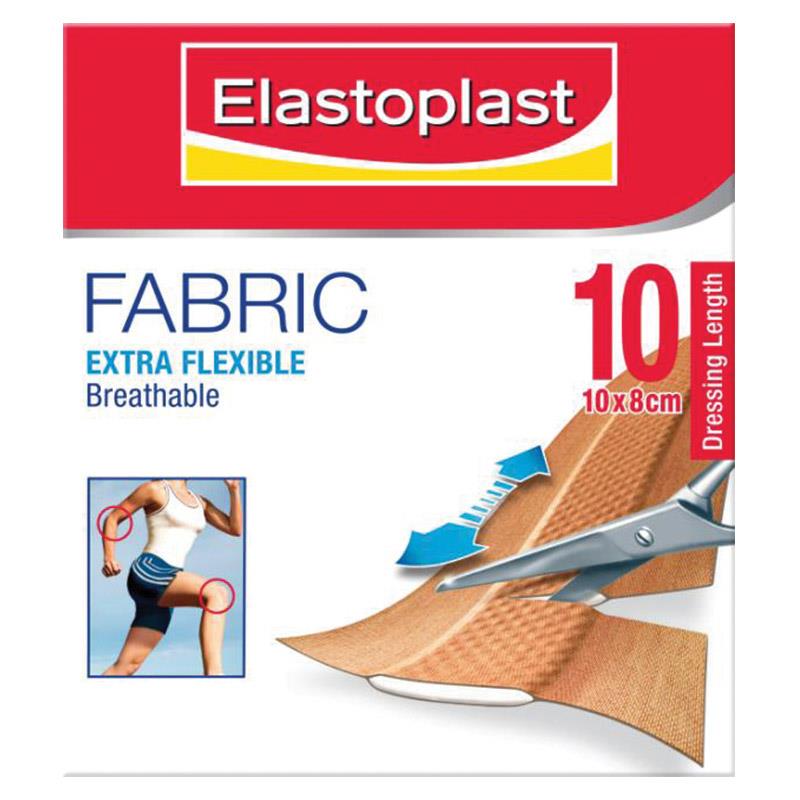 Elastoplast 2668 Fabric Dressings 8cm x 10cm 10 pieces