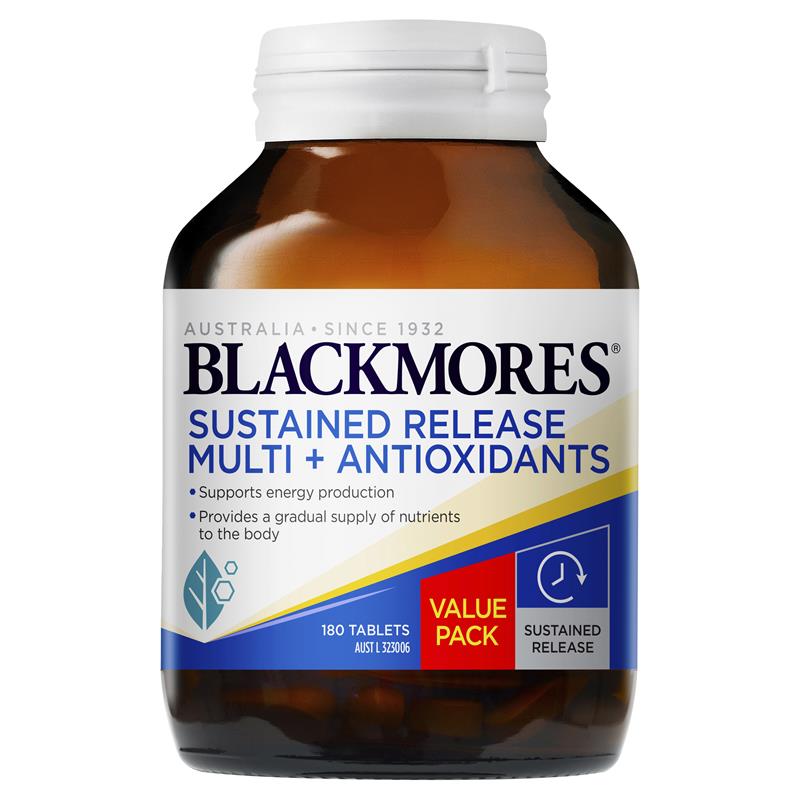 Buy Blackmores Sustained Release Multi + Antioxidants 180 Tablets