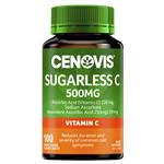 Cenovis Sugarless C 500mg - Vitamin C for Immune Support - Orange Flavour - 100 Chewable Tablets