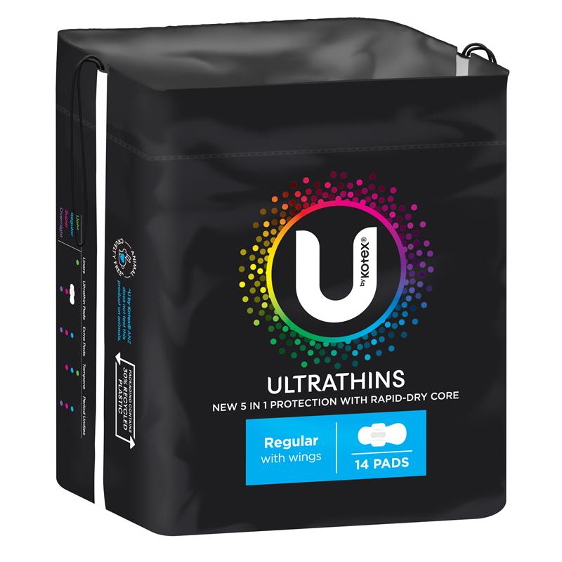 Buy U by Kotex Ultra Thin Overnight Long Wing 8 Pack Online at Chemist  Warehouse®