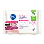 NIVEA Daily Essentials Biodegradable Dry and Sensitive Skin Facial Cleansing Wipes 25pk
