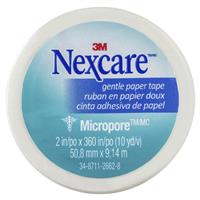 Buy Nexcare Micropore Gentle Paper Tape White 25.4mm x 9.14m Online at  Chemist Warehouse®