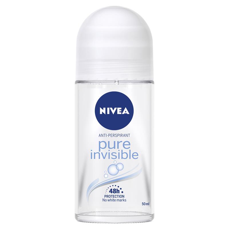 NIVEA Pure Invisible 48H On Deodorant 50ml Online at Chemist Warehouse®