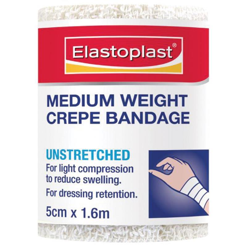 Buy Elastocrepe 46014 Medium Weight Crepe Bandage 5cm x 1.6m Online at ...