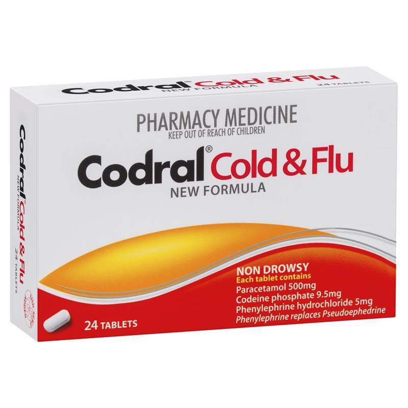 Codral PE Cold & Flu Non Drowsy 24 Tablets