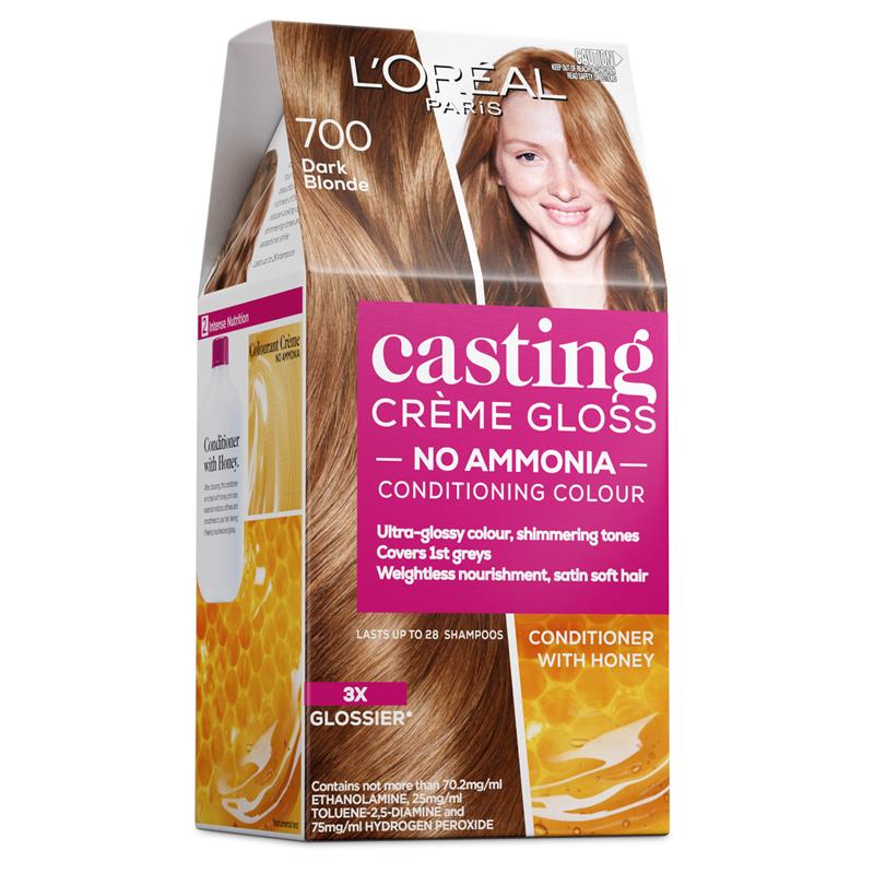 Buy L'Oreal Paris Casting Creme Gloss Semi-Permanent Hair Colour - 700 Dark  Blonde (Ammonia free) Online at Chemist Warehouse®