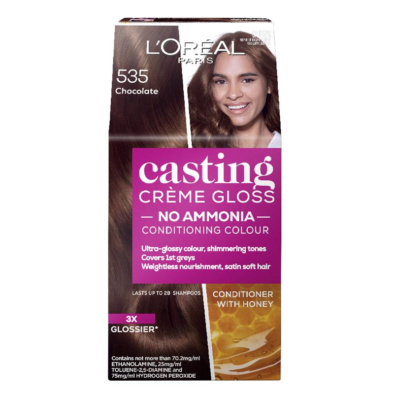 Buy L'Oreal Paris Casting Creme Gloss Semi-Permanent Hair Colour - 535  Chocolate (Ammonia Free) Online at Chemist Warehouse®