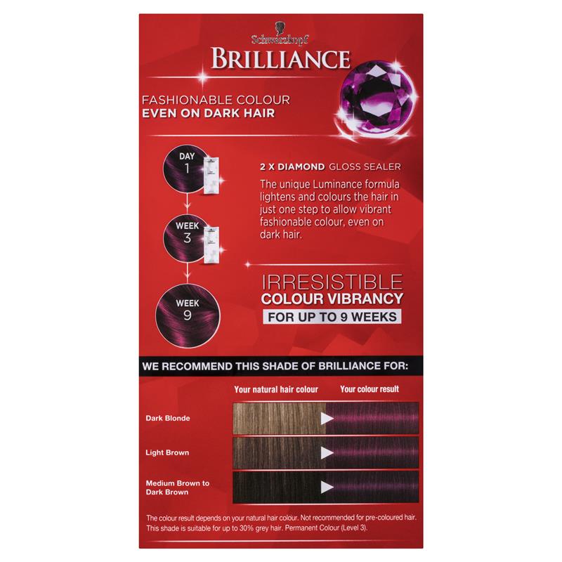 Buy Schwarzkopf Live Brilliance Luminous L60 Ultra Violet Online At Chemist Warehouse
