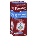 Benadryl PE Chesty Cough & Nasal Congestion Non-Drowsy Berry Flavour 200mL