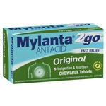 Mylanta2go Original Chew Antacid Tablets 100