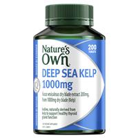 Buy Nature's Own Deep Sea Kelp 1000mg with Iodine - 200 Tablets Online ...