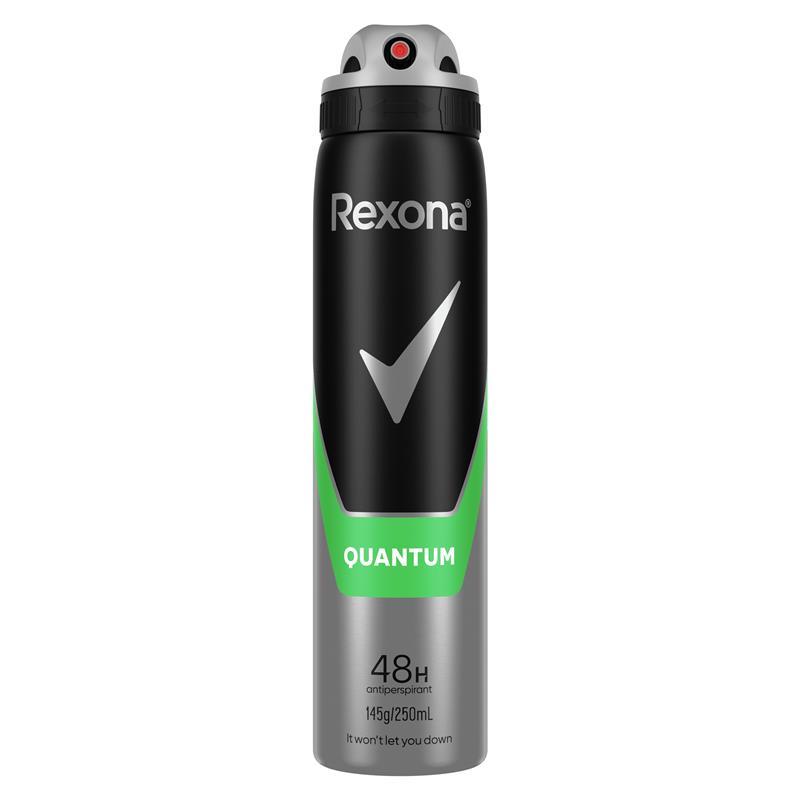 Buy REXONA Men Antiperspirant Aerosol Deodorant Quantum 250ml Online at ...