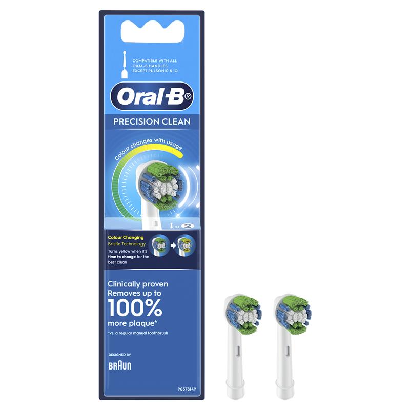 Buy Oral B Precision Clean Replacement Electric Toothbrush Heads 2