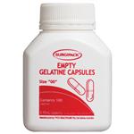 Surgipack Empty Gelatine Capsules Size &#39;00&#39; 100 pack