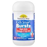 Nature's Way Kids Smart Bursts High DHA Omega-3 Fish Oil Strawberry 50 Capsules For Children
