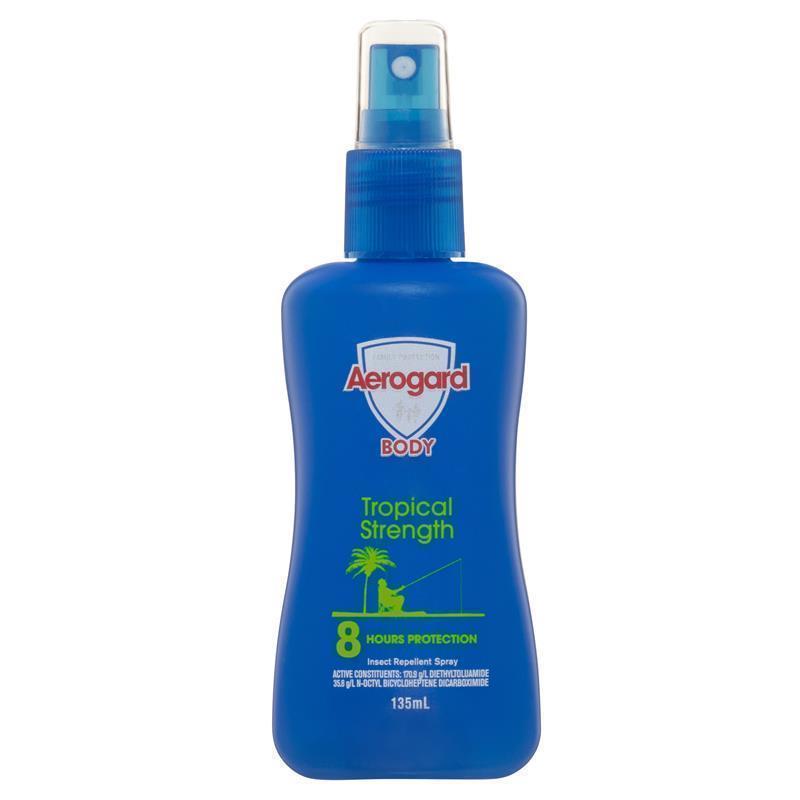 Aerogard Tropical Strength Insect Repellant 135ml Pump 