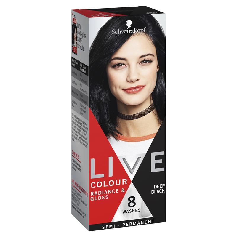 Schwarzkopf Live Hair Colour Chart