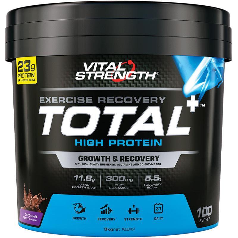 Buy VitalStrength Total Plus Protein Powder 3Kg Chocolate Online at