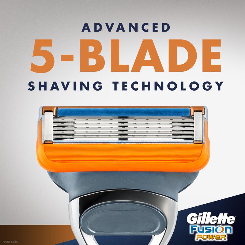 Buy Gillette Fusion Power Shaving Blades Refill 4 Pack Online At Chemist Warehouse®