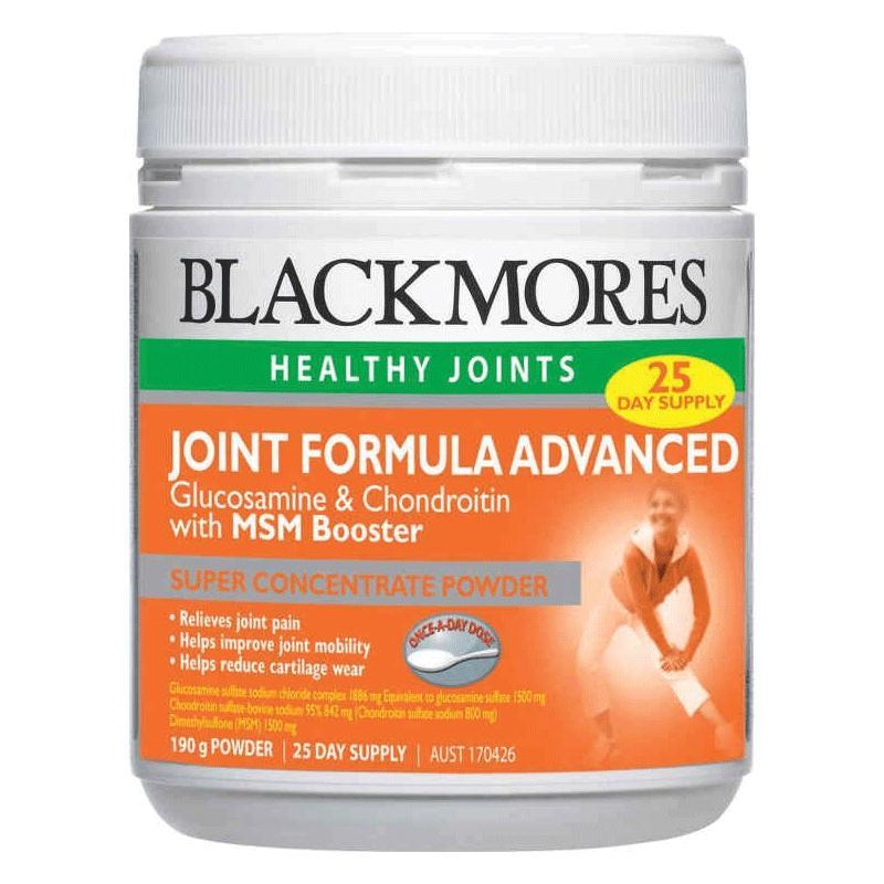 Buy Blackmores Joint Formula Advanced + MSM Booster Powder 190g Online