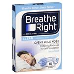 Breathe Right Clear Regular Nasal Congestion Strips 10