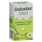 Dulcolax Laxatives 5mg Tablets for Constipation Relief 50 Pack