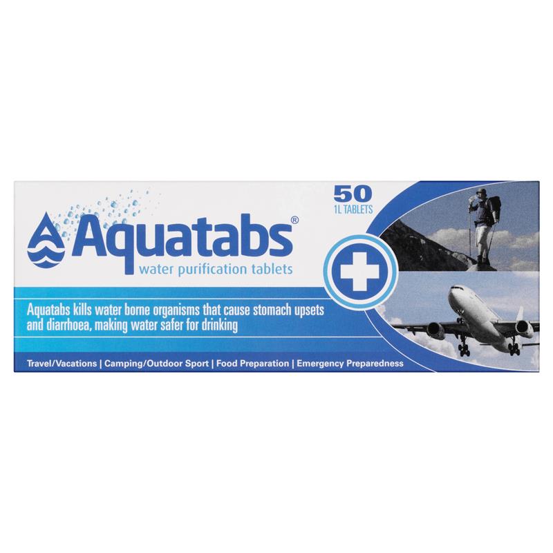 Aquatabs Water Purification 50 Tablets 