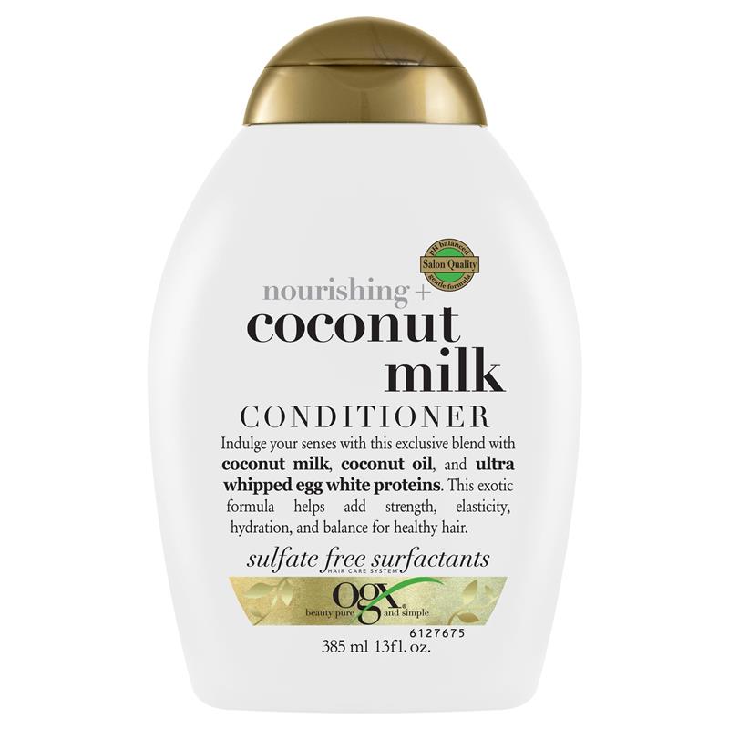 Buy Ogx Nourishing + Hydrating Coconut Milk Conditioner For Dry Hair 385mL  Online at Chemist Warehouse®