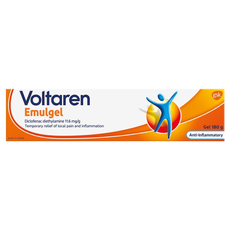 Buy Voltaren Emulgel Muscle and Back Pain Relief 180g (Exclusive Size)  Online at Chemist Warehouse®