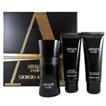 Armani Black Code for Men 50ml Eau De Toilette 3 Piece Set