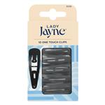 Lady Jayne One Touch Clips, Black, Pk10